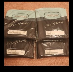 National's Hosiery Bundle of Stockings 6-pk (4 pkgs=24 pairs) Soft Black